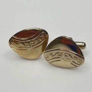Elegant Gold Tone Cufflinks